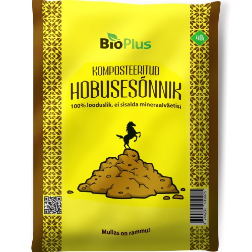 Komposteeritud hobusesõnnik BioPlus 50 l